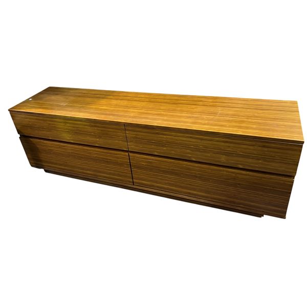 Greenington Fine Bamboo Furniture - Modern 4-Drawer Dresser, H22.5" x W73.5" x D18"