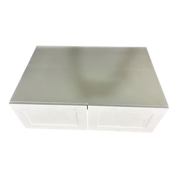 White Cabinet 2-Drawers, H11.5" x W36"