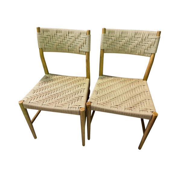 Set of 2 - New Open Box - Wosla Corded Dining Chair, RV: $798