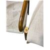 Image 2 : 3-Pcs Modern Upholstered and Wooden Chairs (1 Arm Broken)