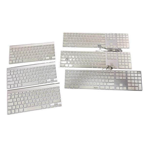 Group of 6 - Apple Wireless Keyboards (Model A1314 & A1243)