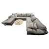 Image 1 : Large Grey Sectional Sofa, Overall W126" x D72" Chaise / 102" Sofa