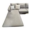 Image 3 : Large Grey Sectional Sofa, Overall W126" x D72" Chaise / 102" Sofa