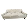Image 1 : Light Grey Tufted 3-Seater Sofa, W78"