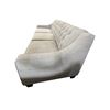 Image 2 : Light Grey Tufted 3-Seater Sofa, W78"