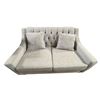 Image 1 : Light Grey Tufted Loveseat, W55"
