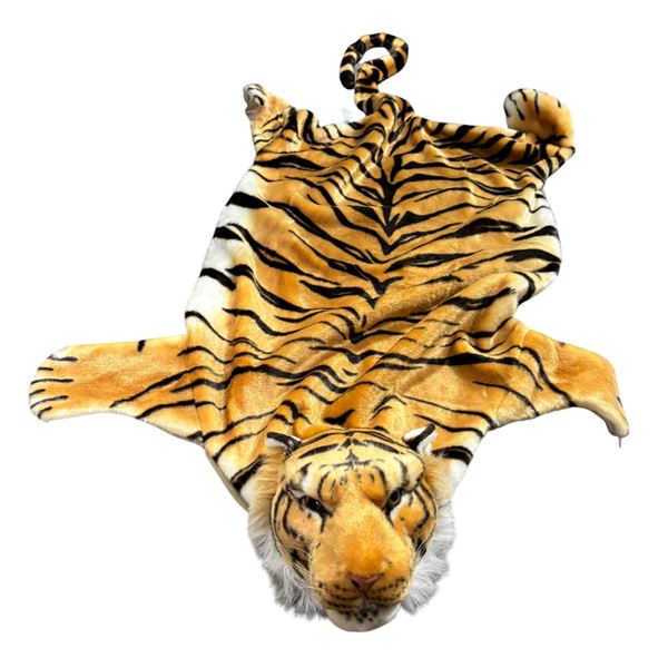New - BRUBAKER Brown Tiger Rug, Approx. L50"
