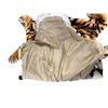 Image 4 : New - BRUBAKER Brown Tiger Rug, Approx. L50"