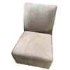 Image 1 : Beige Upholstered Armless Chair - some minor pilling