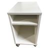 Image 1 : White Mobile Storage Cabinet, H21" x W12.5" x D19.5