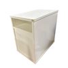 Image 2 : White Mobile Storage Cabinet, H21" x W12.5" x D19.5