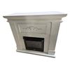 Image 1 : White Electric Fireplace (Sunbeam FL18-R), Overall H39" x W39" x 13" - Untested