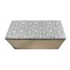 Image 1 : Grey Owl Patterned Storage Ottoman, H16" x W32" x D14"