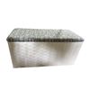 Image 4 : Grey Owl Patterned Storage Ottoman, H16" x W32" x D14"