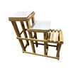 Image 1 : Indoor Plants Wooden Stand, Approx. H35" x W33" x D13"