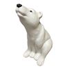 Image 1 : White Polar Bear Decor Statue, H28"