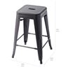 Image 3 : New - Set of 4 - Amazon Basics 24" Metal Bar Stools