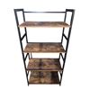 Image 1 : 4-Tier Metal Storage Shelf / Bookcase, W23.5"