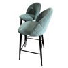 Image 2 : Pair of Teal Bar Stools