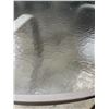 Image 3 : 2-Pcs Lot - Round Dining Table (Dia. 47") and Side Table (Dia. 20"), Glass Top and Metal Grey Frame