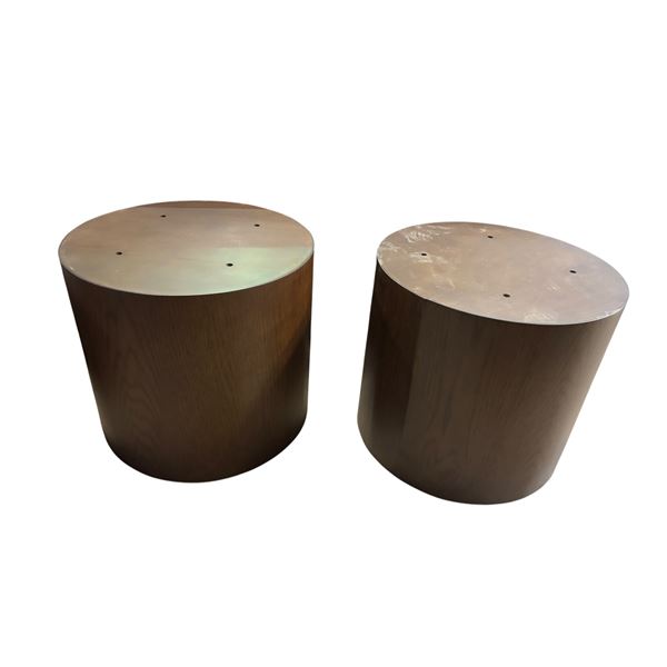 Group of 2 Wood Stools