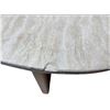 Image 4 : Cream Coffee Table w/Wood Legs