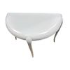 Image 1 : Modern Light Grey Half Moon Console Table