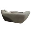 Image 3 : Modern Charcoal Grey Upholstered Corner Accent Chair / Wedge Modular Daybed w/ Pillows