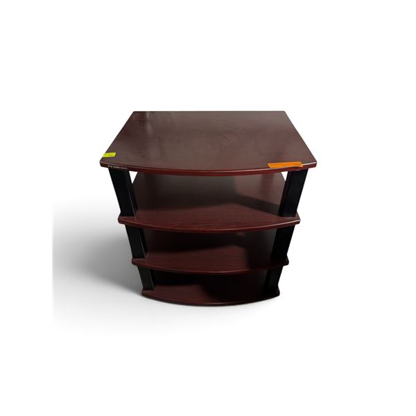 4 Tier Burgundy Wood Shelf