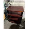Image 2 : 4 Tier Burgundy Wood Shelf