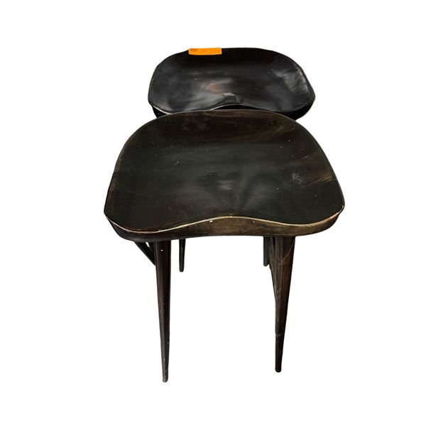 Group of 2 Black Barstools