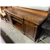 Image 2 : Large Wood Credenza / Media Console (73x21x31)