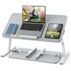 Image 1 : BNIB SAIJI X-Large Adjustable Laptop Table Grey, RV: $99 (Model HL50), 27.5" x 19.6"