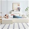 Image 2 : Boneless Cloud Modular Sectional Sofa Left Facing Chaise Free - Beige - Approx: 55.1"D x 90.6"W x 22