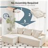 Image 3 : Boneless Cloud Modular Sectional Sofa Left Facing Chaise Free - Beige - Approx: 55.1"D x 90.6"W x 22