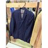 Image 3 : 2-Pcs Lot: Louis Vuitton Beige Linen Blazer and Le Chateau Navy Blue Blazer (Size L)