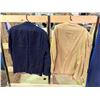 Image 4 : 2-Pcs Lot: Louis Vuitton Beige Linen Blazer and Le Chateau Navy Blue Blazer (Size L)