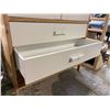 Image 4 : Modern Scandinavian 2-Door Wardrobe Armoire with 2 Drawers & Bottom Shelf (38x16x82.5)