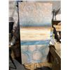 Image 2 : Large Modern Abstract Coastal Mixed Media Canvas Wall Art (6ft H)