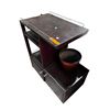 Image 1 : Multi-Tier Rolling Office / Bar Cart with Storage Compartments