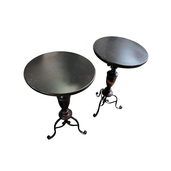 Pair of Round Side Tables