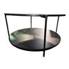 Image 3 : Round Coffee Table, Black, Dia. 31"