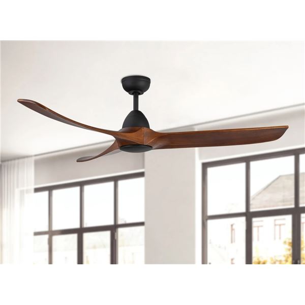 BNIB - Kuzco Baylor 60" Ceiling Fan, Black, RV: $1134 (Model CF77860-MB/NW)