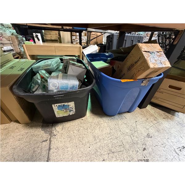 Group of 2 Boxes of Misc. - Holiday Faux Reef, Decor Pieces, Arts & Crafts, Etc.