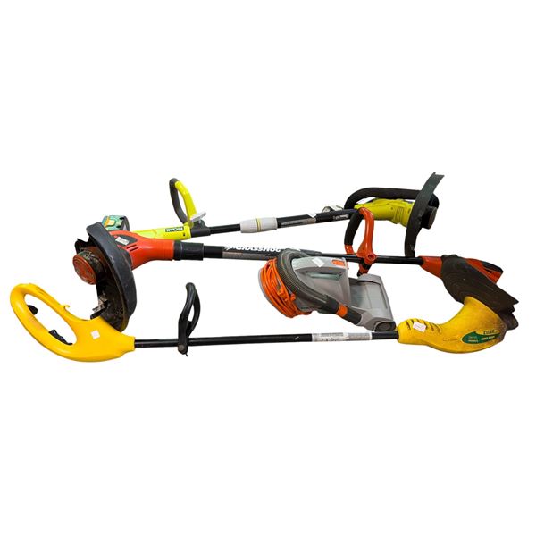 Group of Misc Tools - Ryobi Weed Wacker, Black & Decker Weed Wacker, Weed Eater & Work Zone Auto Vac