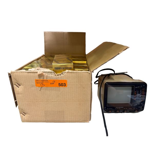 Boxes of Money Detection MD-23 & Vintage Lloyd's AM/FM/TV
