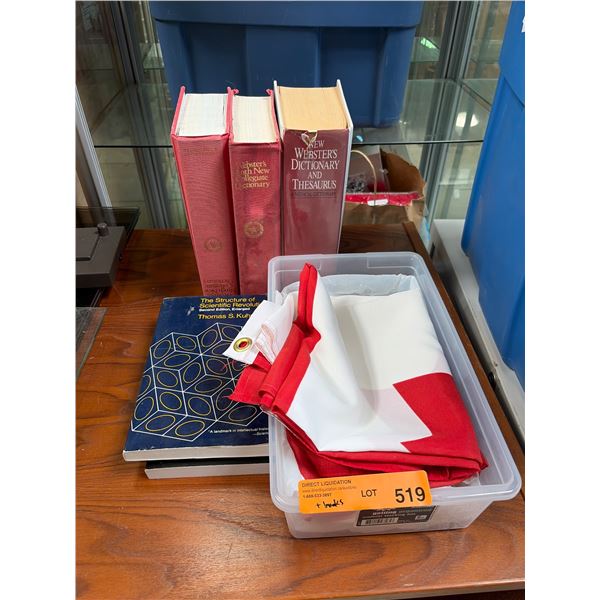 Group of Canada Flag & Misc Books