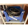 Image 4 : Painting / Supplies Tote & Bin of Assorted Hoses