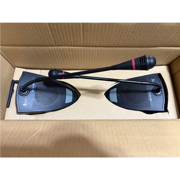 6 boxes of new LiPO SW-60B Wireless Desktop Gooseneck Conference Microphones - each box has 2pcs