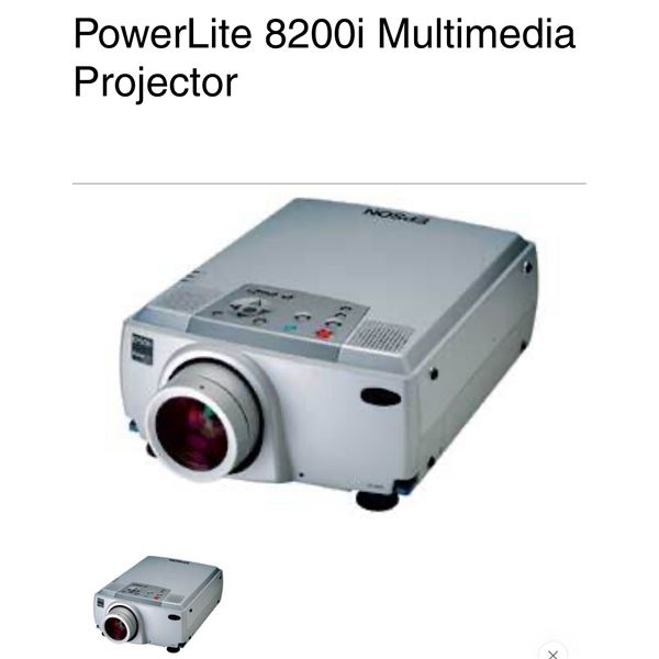Epson PowerLite 8200i 3LCD Multimedia Projector